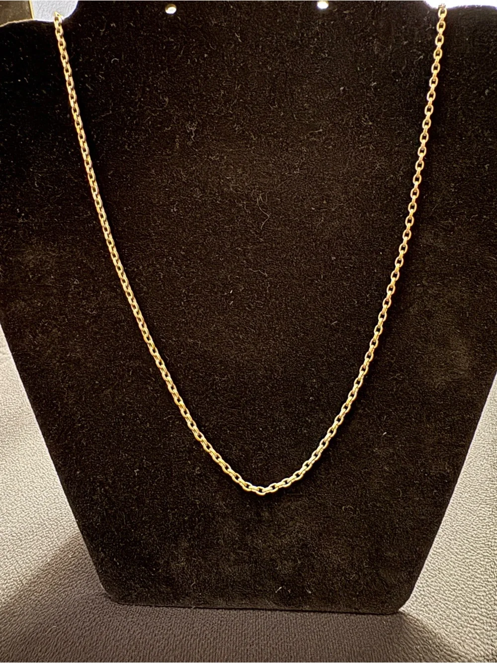 Classic Men’s Silver Tone Oval Rolo Cable Chain Necklace - 26”